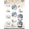 (SB10132)3D Pushout - Precious Marieke - Winterfun - Globe landscape