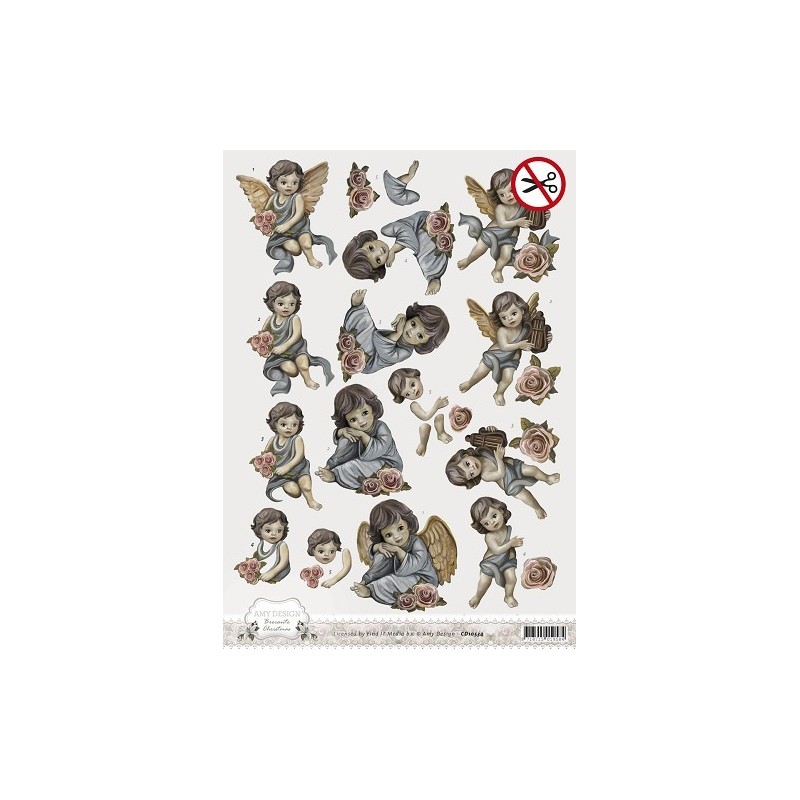 (SB10053)3D Pushout - Amy Design - Brocante Christmas