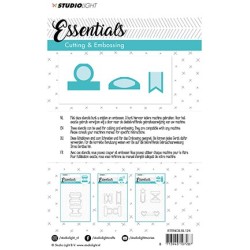 (STENCILSL124)Studio Light Embossing Die Cut Stencil Essentials nr.124