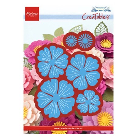 (LR0546)Creatables stencil Anja's beautiful flower set