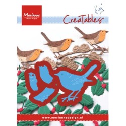 (LR0548)Creatables stencil Tiny's Red Robin