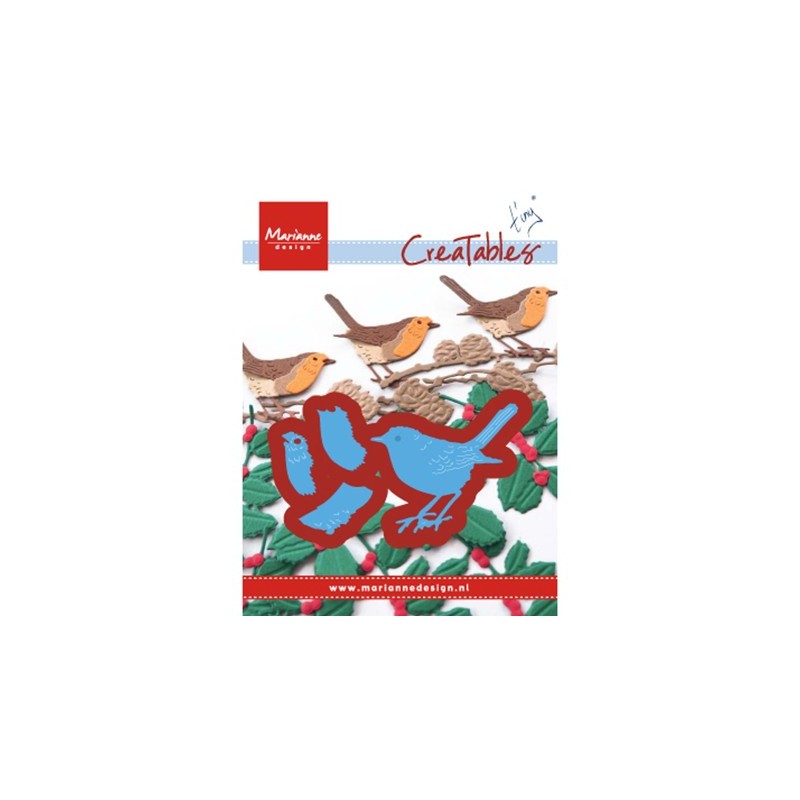 (LR0548)Creatables stencil Tiny's Red Robin