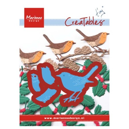 (LR0548)Creatables stencil Tiny's Red Robin