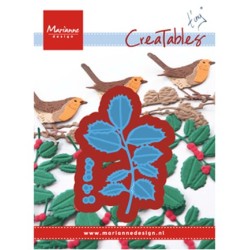 (LR0549)Creatables stencil Tiny's Holly