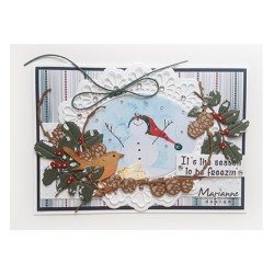 (CS1009)Clear stamp Happy Holidays