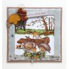 (HT1636)Clear stamp Hetty's border: Autumn forest