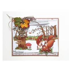 (HT1636)Clear stamp Hetty's border: Autumn forest