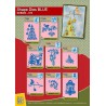 (SDB064)Nellie's Shape Dies Blue Holly branch, bauble & bird