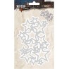 (STENCILSL104)Studio Light Embossing Die Cut Stencil Winter Trails, nr.104