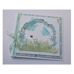 (6002/1133)Cutting & Embossing Grass with butterflies