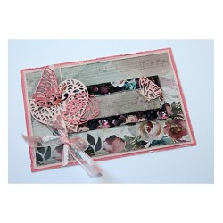 (6002/1134)Cutting Sketch Art - Butterflies and rose