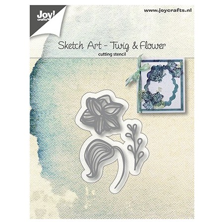 (6002/1135)Cutting Sketch Art - Flower Leave - Twig