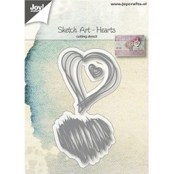 (6002/1136)Cutting Sketch Art - Heart