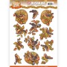 (SB10289)3D Push Out - Yvonne Creations - Fabulous Fall - Fall Birds