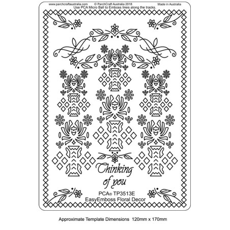 (TP3513E)PCA® - EasyEmboss Floral Decor