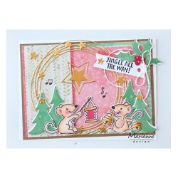 (ec0174)Clear Stamp Eline's Christmas mice