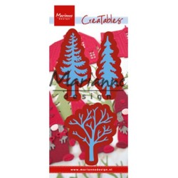 (LR0556)Creatables stencil Forest trees (set of 3)