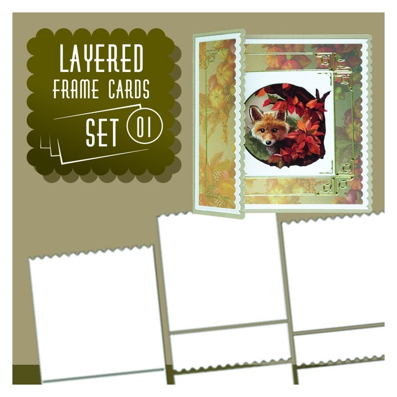 (LFCS10001)Layered Frame Cards Set 01