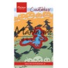 (LR0561)Creatables stencil Witch on broomstick