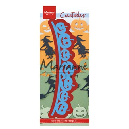 (LR0562)Creatables stencil Border with pumpkins