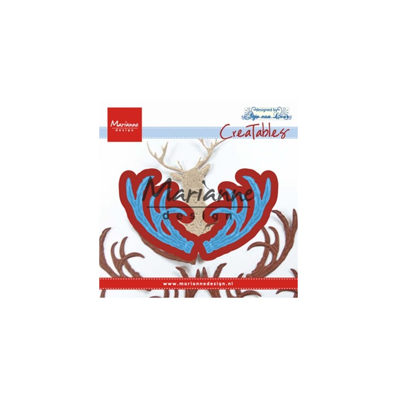 (LR0563)Creatables stencil Anja's antlers