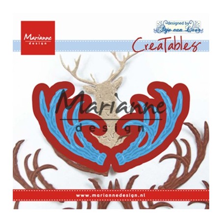 (LR0563)Creatables stencil Anja's antlers