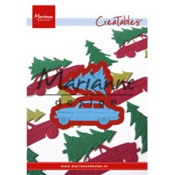 (LR0567)Creatables stencil Driving home for christmas