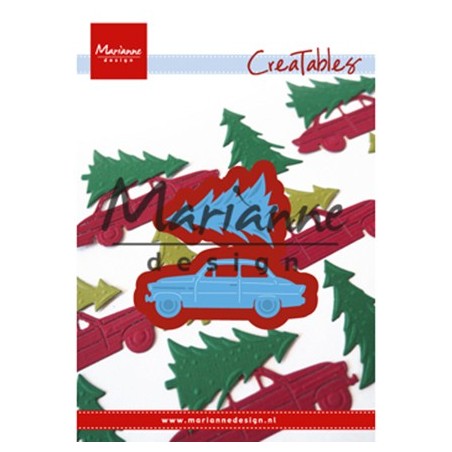 (LR0567)Creatables stencil Driving home for christmas