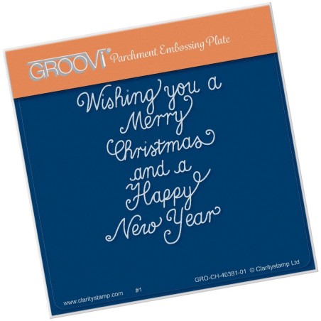 (GRO-CH-40381-01)Groovi® Baby plate A6 TRADITIONAL CHRISTMAS MESSAGE