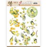 (SB10319)3D Pushout - Jeanine's Art - Birds and Flowers - Yellow birds