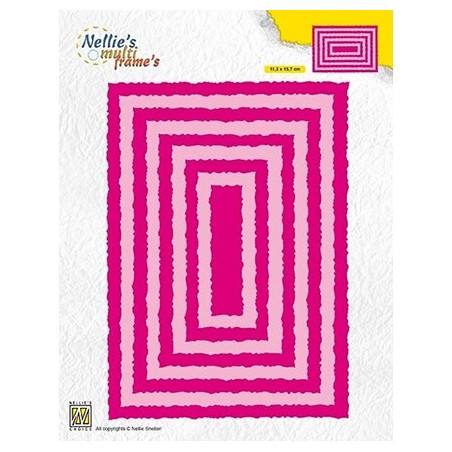 (MFD122)Nellie's Multi frame Dies Photo Frames Rectangles