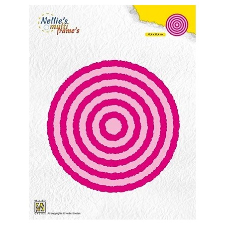 (MFD123)Nellie's Multi frame Dies Photo Frames Circles