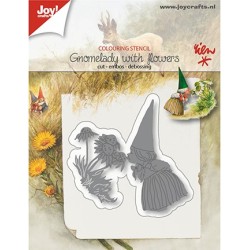 (6002/1207)Cutting & Embossing Gnomelady with flowers