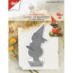 (6002/1209)Cutting & Embossing Gnome on mushroom