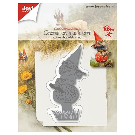 (6002/1209)Cutting & Embossing Gnome on mushroom