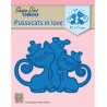 (SDB075)Nellie's Shape Dies Blue Pussycats in love