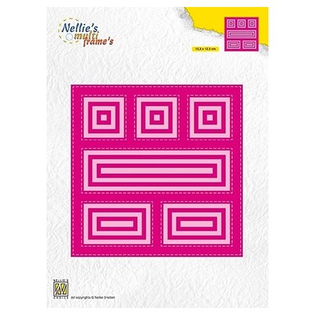 (MFD126)Nellie's Multi frame Dies Block square