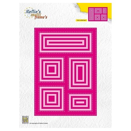 (MFD127)Nellie's Multi frame Dies Block rectangle