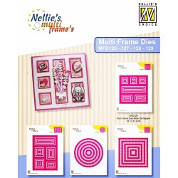 (MFD128)Nellie's Multi frame Dies Round waves