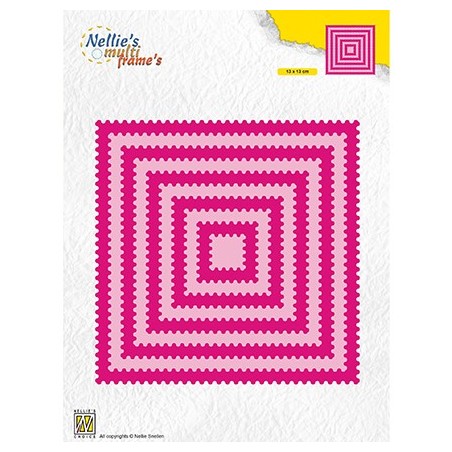 (MFD129)Nellie's Multi frame Dies Square waves