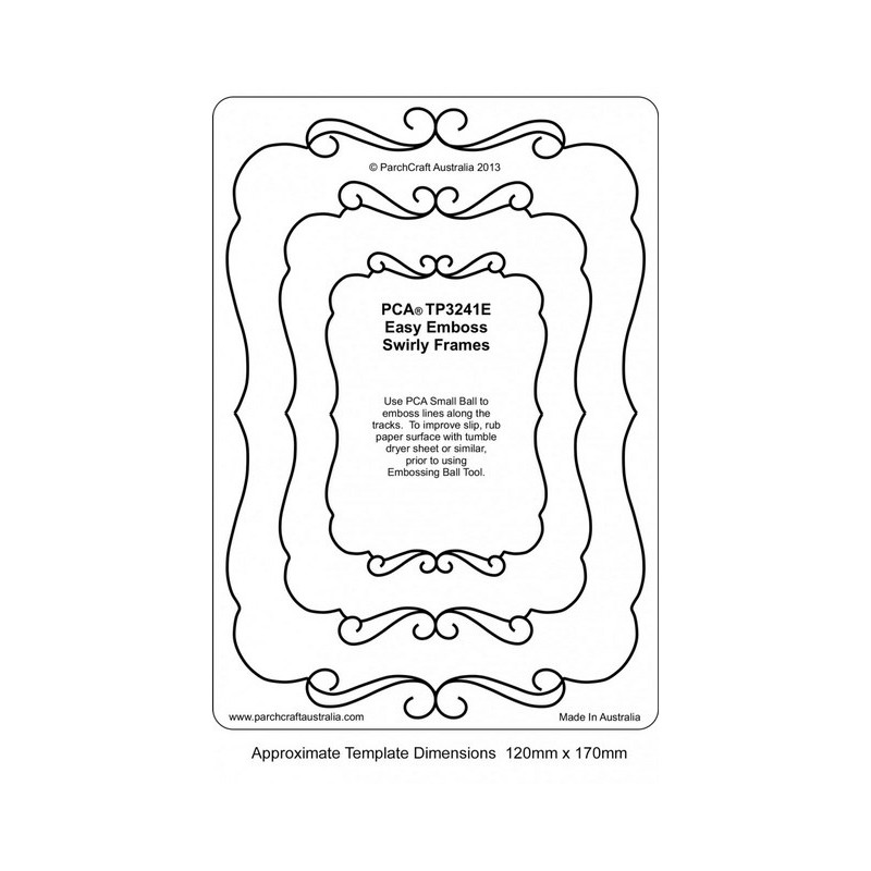 (TP3241E)EMBOSSING Easy Emboss Swirly Frames