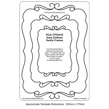 (TP3241E)EMBOSSING Easy Emboss Swirly Frames