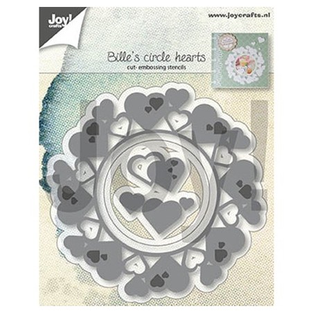 (6002/1313)Cutting & embossing dies - Bille's circle hearts