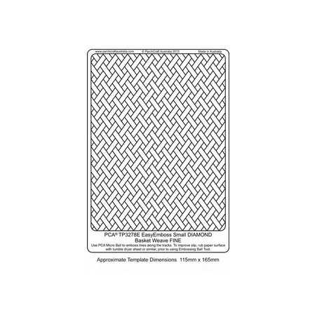 (TP3278E)EMBOSSING EasyEmboss Small DIAMOND Basket Weave - FINE