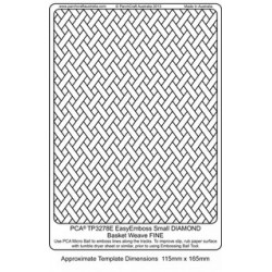 (TP3278E)EMBOSSING EasyEmboss Small DIAMOND Basket Weave - FINE