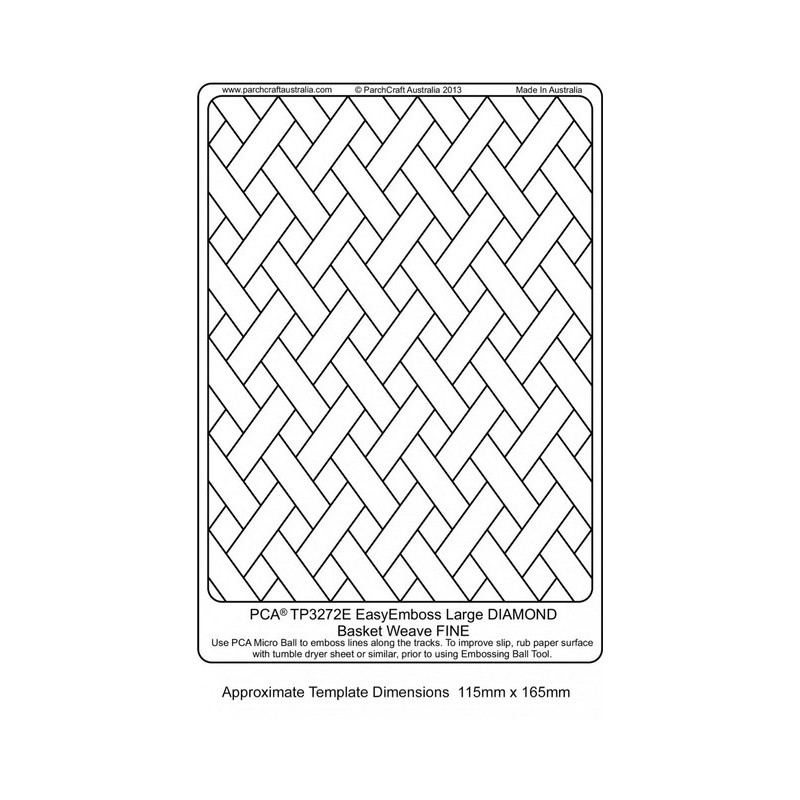 (TP3272E)EMBOSSING EasyEmboss Large DIAMOND Basket Weave - FINE