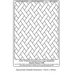 (TP3272E)EMBOSSING EasyEmboss Large DIAMOND Basket Weave - FINE