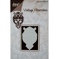 (6003/0018)Pochoir Vintage Flourishes - chouette