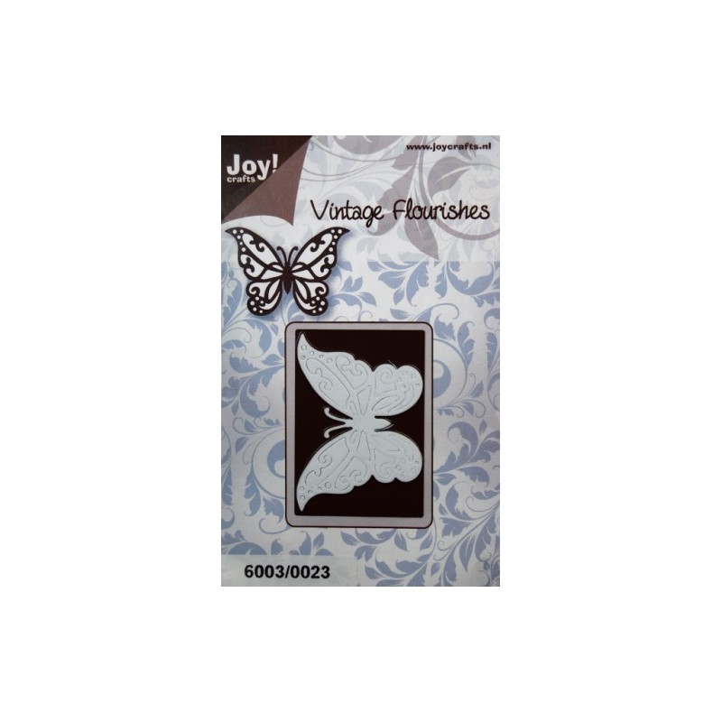 (6003/0023)stencil Vintage Flourishes - schmetterling