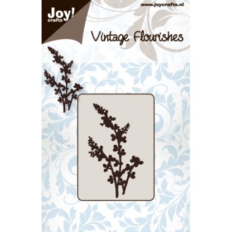 (6003/0032)Schablone Vintage Flourishes - Blumen/Blätter nr. 4